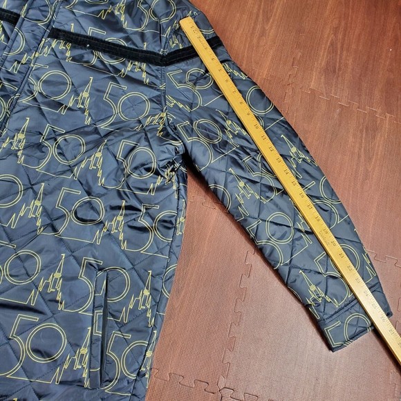 Disney Black and Gold Puffer Jacket - Picture 6 of 16